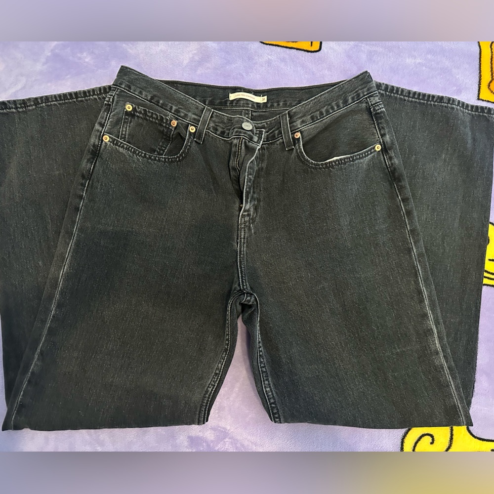 Levi's Low Pro Womens Mid Rise Straight Fit Relaxed Jeans Size 31
